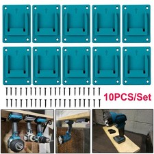 10 For Makita Wall Mount Tool Holder Hanger 18V 14V LXT Battery Van drill driver