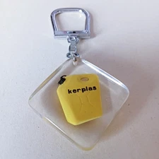 Porte clé  bourbon KERPLAS  en résine Bidon jaune