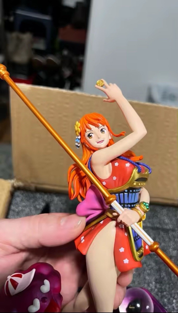 One Piece Nami Wano Onigashima 30cm Samurai pcv Figure Anime