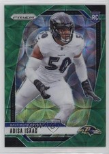 2024 Panini Prizm Rookies Green Scope Prizm 52/75 Adisa Isaac #302 3s8