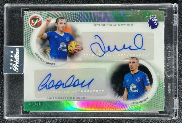 LEIGHTON BAINES LEON OSMAN 2025-26 TOPPS PRISTINE DUAL AUTO REFRACTOR #4/10 SSP