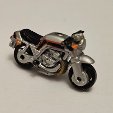 Micro Machines Motorcycle Honda CR750 Motorbike Tiny Bike Silver