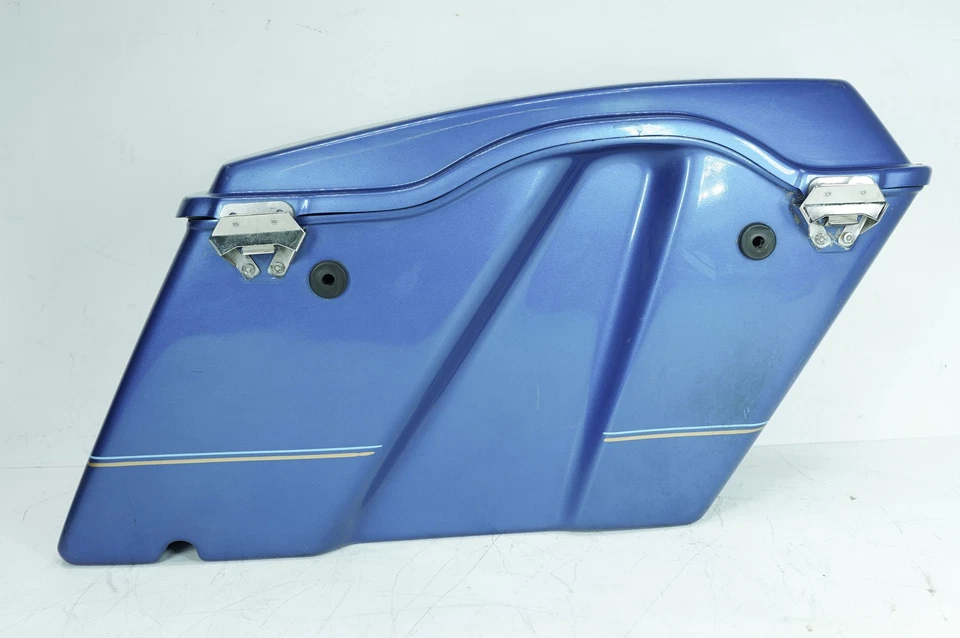 1996 Harley Touring FLHT Electra Glide OEM esquerdo 1 alforje bagagem sem chave - Imagem 3 de 4