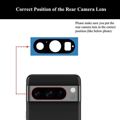 OEM for Google Pixel 8 Pro Top Panel / Camera Lens / Botton Cover US fast ship