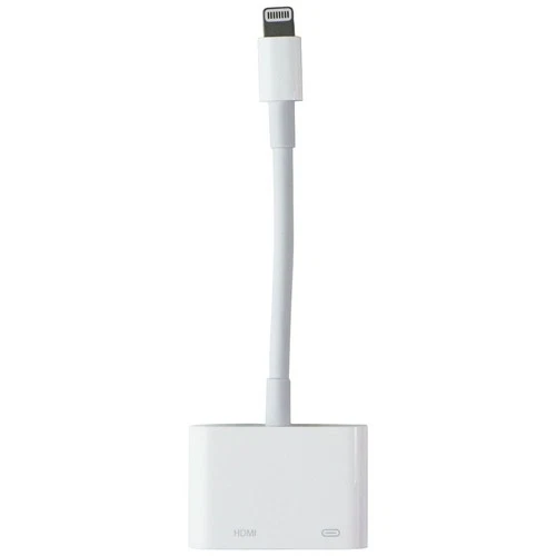 Apple 8-Pin Digital AV Adapter with HDMI for iPhone/iPad/iPod - White MD826AM/A