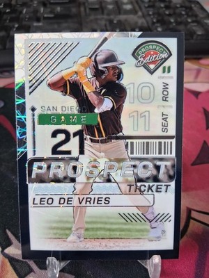 2024 Panini Prospect Edition Black Lazer Leo De Vries 15/39