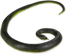 53" Giant Rubber Snake Black Mamba Snake Figurine Fake Snake Toy Prankster Stuff