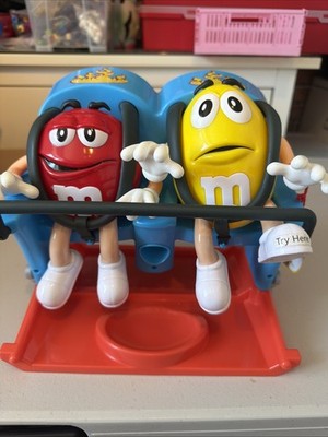 M&M's Achterbahn Süßigkeiten/Süßigkeiten Spender mit Etikett nie benutzt