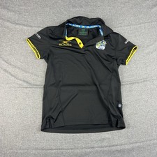Parramatta Eels 70 Years Polo Shirt Youth 8 Black NRL Rugby League Kids Collared