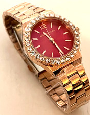 Michael Kors MK7396 Lennox Analog Pink Dial Rose Gold-Tone Watch BNWT G/Box 275