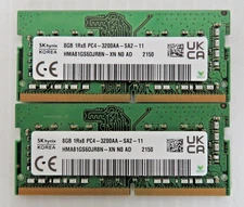 SK Hynix 16GB (2x 8GB) DDR4 1Rx8 PC4-3200AA SO-DIMM Memory RAM HMA81GS6DJR8N-XN