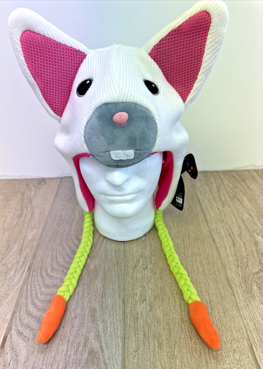 Brookstone Zhuhat Bunny Bluetooth Speaker Hat Rare Tested Working NWT