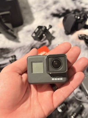 GoPro HERO7 Black Camera Kit w/ Mounts, Charger, Cables & Accessory Bundle