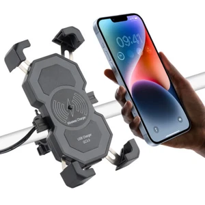 15W Chargeur sans fil pour téléphone portable USB Montage de charge pour barre de moto US