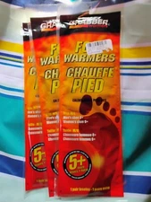 GRABBER 3 PAIR FOOT WARMERS Mens Shoe 8+ Womens Shoe 9+