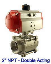 2 Inch Pneumatic Air Actuated Stainless Ball ...