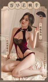 Sexy Lingerie Classical Anime Cheongsam Cosplay Costume Bodysuit Nightwear Dress