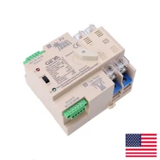 GEYA Solar Inverter Dual Power Automatic Transfer Switch 2P 63A 110V PV To Grid