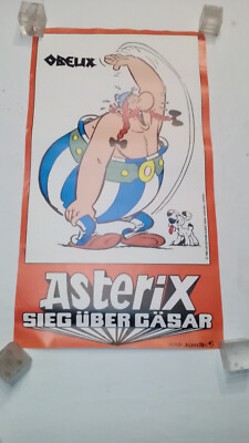 Asterix Victory Over Caesar, Obelix Promo Poster, 1985, 72cm, See Photos + Text