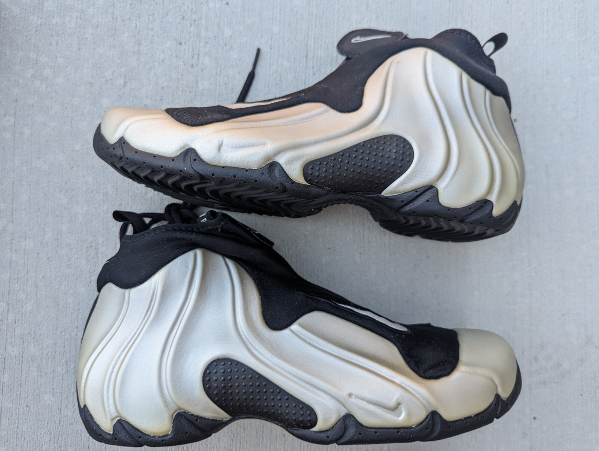 DS VTG NIKE ZOOM AIR FLIGHTPOSITE SILVER B sz 10 dunk presto