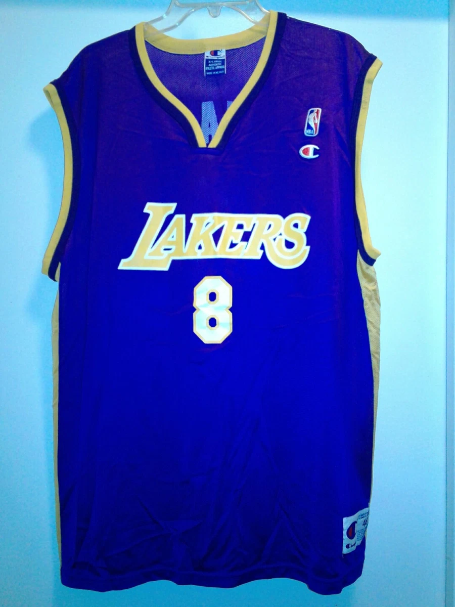 Vintage Champion NBA Los Angeles Lakers Kobe Bryant Jersey Size 48