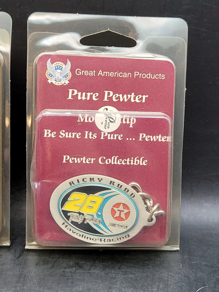 Vintage Ricky Rudd Texaco Nascar Racing #28 Rare money clip and Keychain - Image 4 of 4