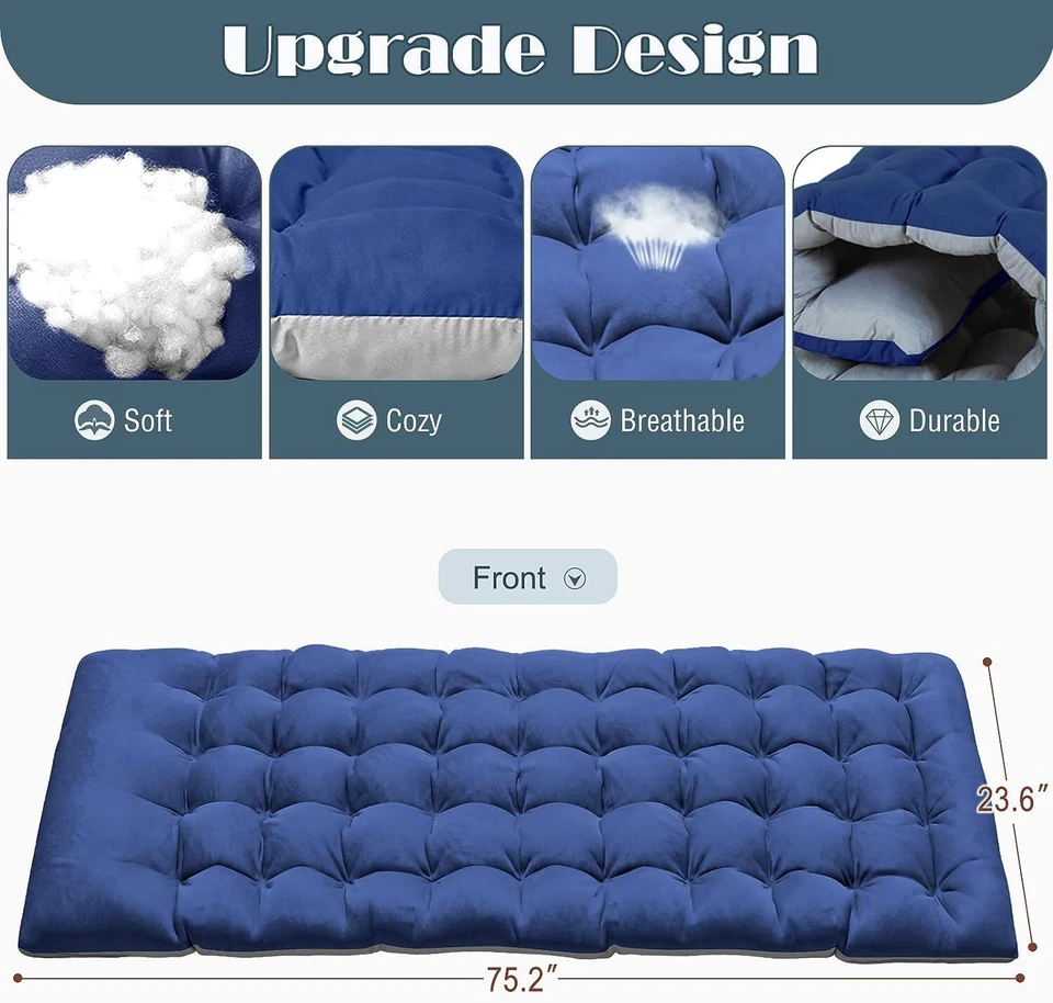 Cuna plegable para adultos cama de invitados cunas portátiles de alta resistencia camping con tapete Foto 3 de 4