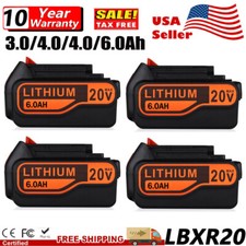 6.0Ah 20-Volt LB2X4020 Battery FOR Black  Decker 20V MAX Lithium LBXR20 LBX20