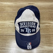 Vintage 2008 Postseason MLB Tampa Bay Rays Baseball Cap Mens 47 Adjustable Hat