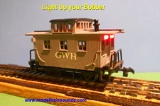 HO Bobber Caboose Lighting Kit with Track Pickup Wheel Set 33"  plus 4 LEDs 