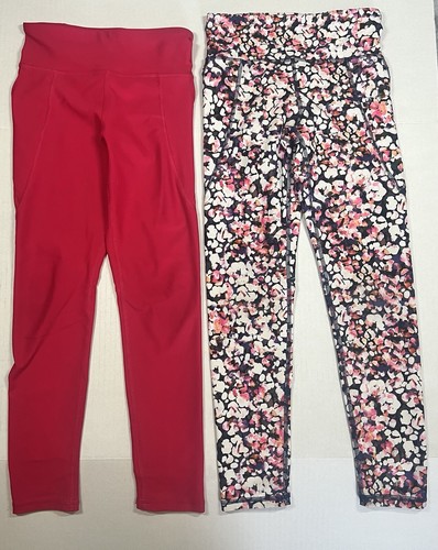 Old Navy 2 Pair yoga pants go dry Girls Leggings SZ M 8 Workout Powersoft High - Picture 2 of 6