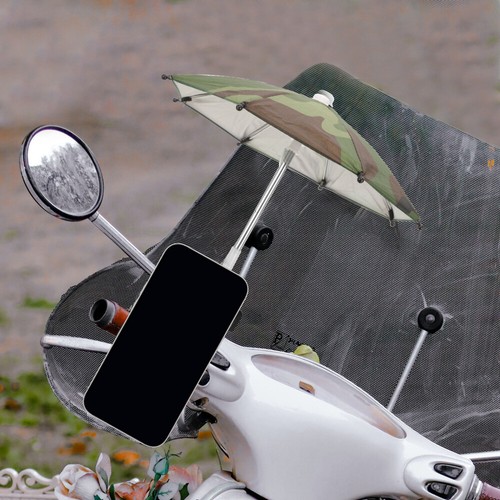 1 Set Decorative Phone Protector Small Phone Sunshade Riding Small Umbrella - 第 3/12 張圖片