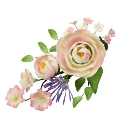 2 Sets of Briar Rose Floral Sprays Gum Paste Gumpaste flowers Fondant Sugar - Photo 1/3