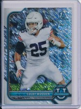 COLBY WOODEN 2022 BOWMAN UNIVERSITY CHROME SHIMMER REFRACTOR PRIZM RC #88 AUBURN