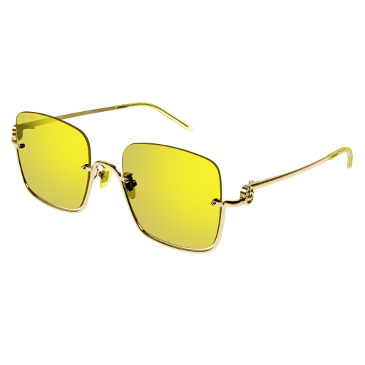 NEW GUCCI GG1279S 004 GOLD METAL SUNGLASSES GUCCI GG 1279 S Gucci Gg1279s Women Gold Geometric Sunglasses – Otticanet main image 3