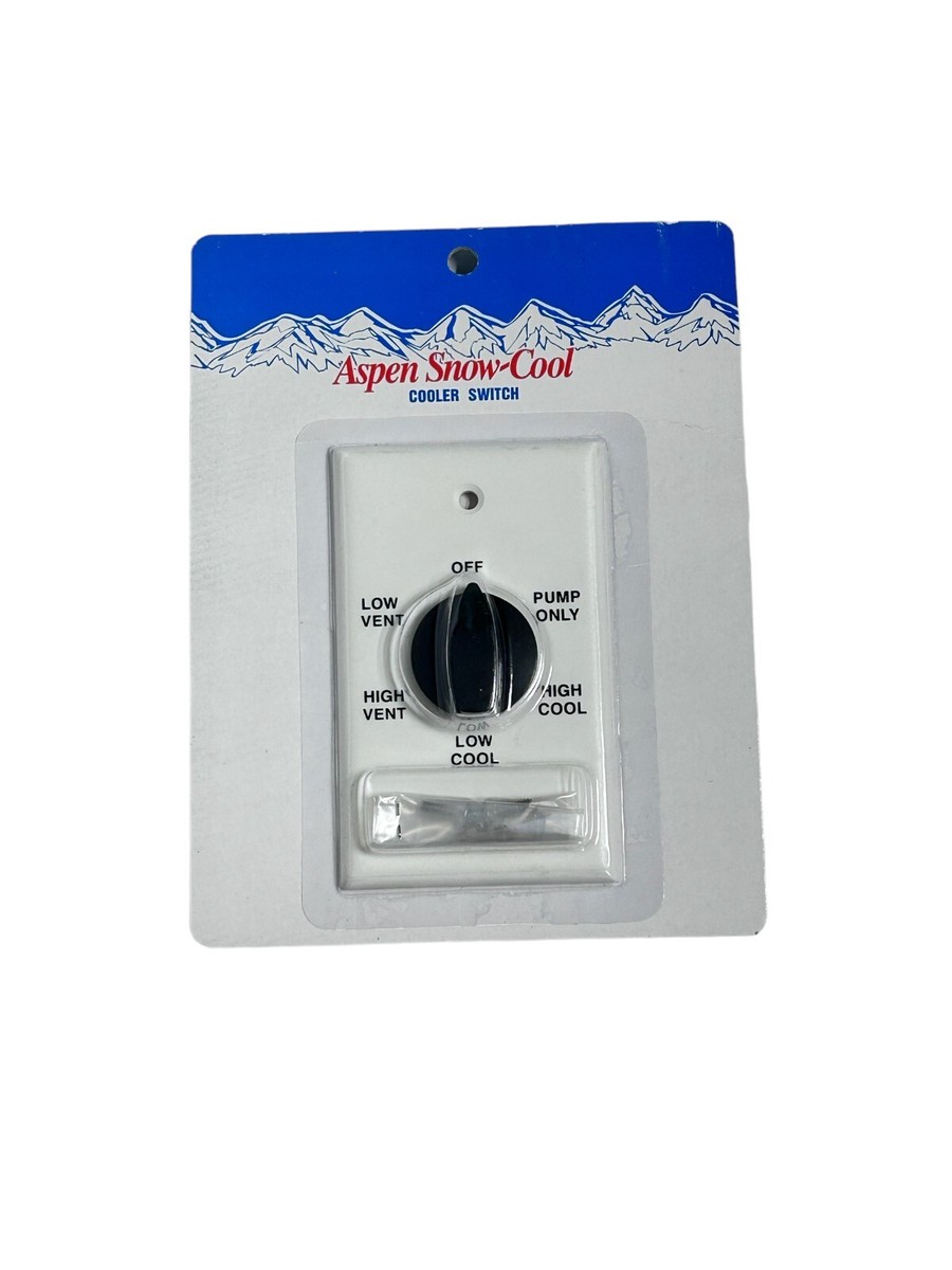 Aspen Snow-Cool 1-Gang, 2-Speed, 6-Position, Screw Type Wall Cooler Switch  81122