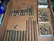 1/2" Brass Pipe Threaded Screw Nipples and Fittings Plumbing NPT Per Piece Nos