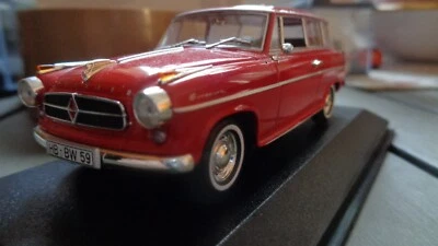 Minichamps 1:43; Borgward Isabella Kombi, rot, OVP - Bild 1 von 4