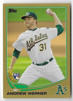 Andrew Werner 2013 Topps Gold Rookie #433 /2013 Numbered Parallel Athletics RC