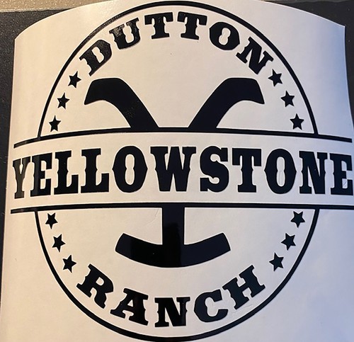 Die Cut Yellowstone Vinyl Decal-Dutton Ranch - Afbeelding 1 van 1