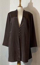 Bnwt Elvi Size 26 Blazer Jacket Brown Lined Smart Elegant Party Work