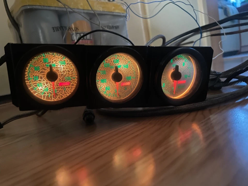 OMORI WHITE FACE 52mm Meters Gauge Oil Pressure Temp Water For GTR R32 RX7 S13 - Image 2 of 4