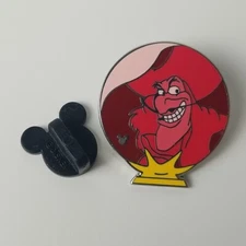WDW 2007 Hidden Mickey Crystal Ball Villains Captain Hook Disney Pin 57990 Pan