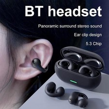 Bluetooth 5.3 Wireless Earphones Ear Clip Headphones Sport Open Ear Headset 2025