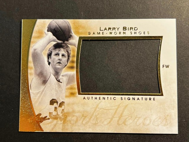 2014 Leaf Q GOLD PROOF MISSING AUTO & #/25 2 pieces Larry Bird