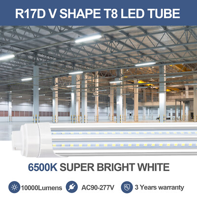 90W R17D HO T8 LED Tube Lights - 40 Pack, 8ft, No Ballast Required, High Output