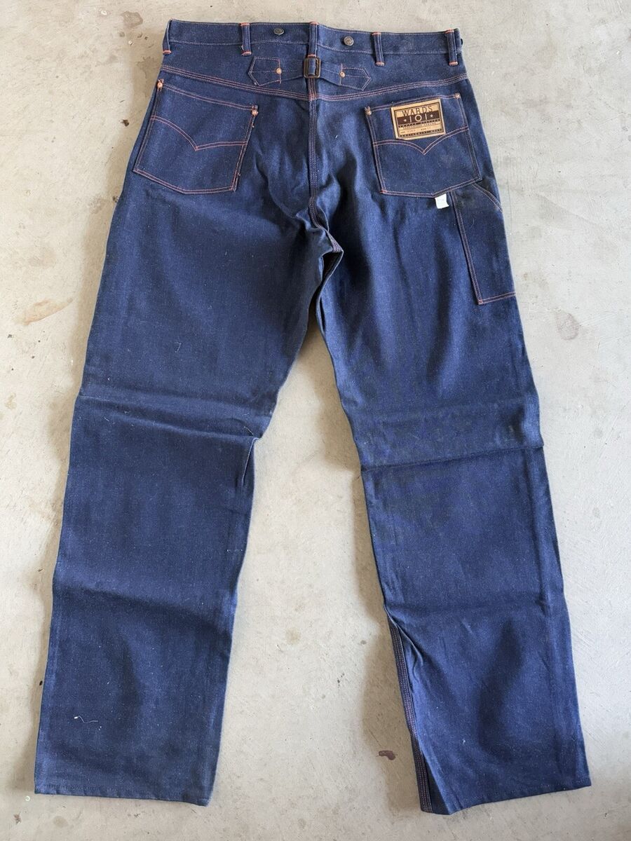 Vintage 30s/40s Montgomery Ward 1O1 Buckle Back Carpenter Vintage 30s/40s Montgomery Ward 1O1 Buckle Back Carpenter