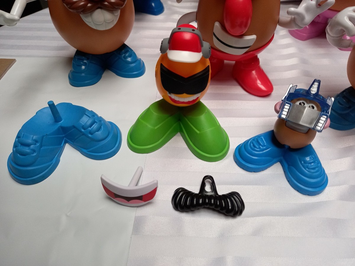 Lot of over 58 pieces of Mr & Mrs Potato Head 6 bodies 2 Mini GUC