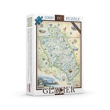 Glacier National Park 1000 Piece Jigsaw Puzzle Xplorer Maps New