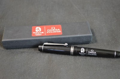 Original OMEGA Ballpoint Pen Novelty 2008 Beijin olympic memorial limited-f1101-